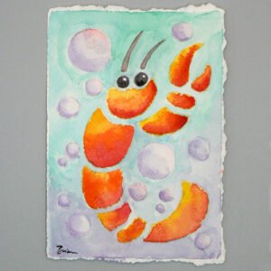 watercolor crawfish boil