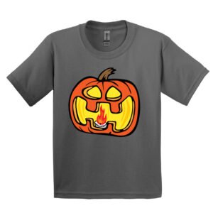 charcoal jack-o-lantern tee