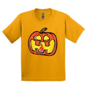 gold jack-o-lantern tee
