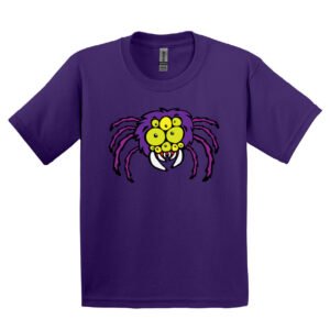 spider tee purple