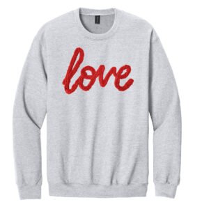 love chenille ash gray